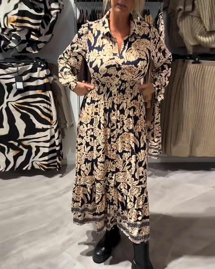 Merle - Rochie La Modă Cu Imprimeu