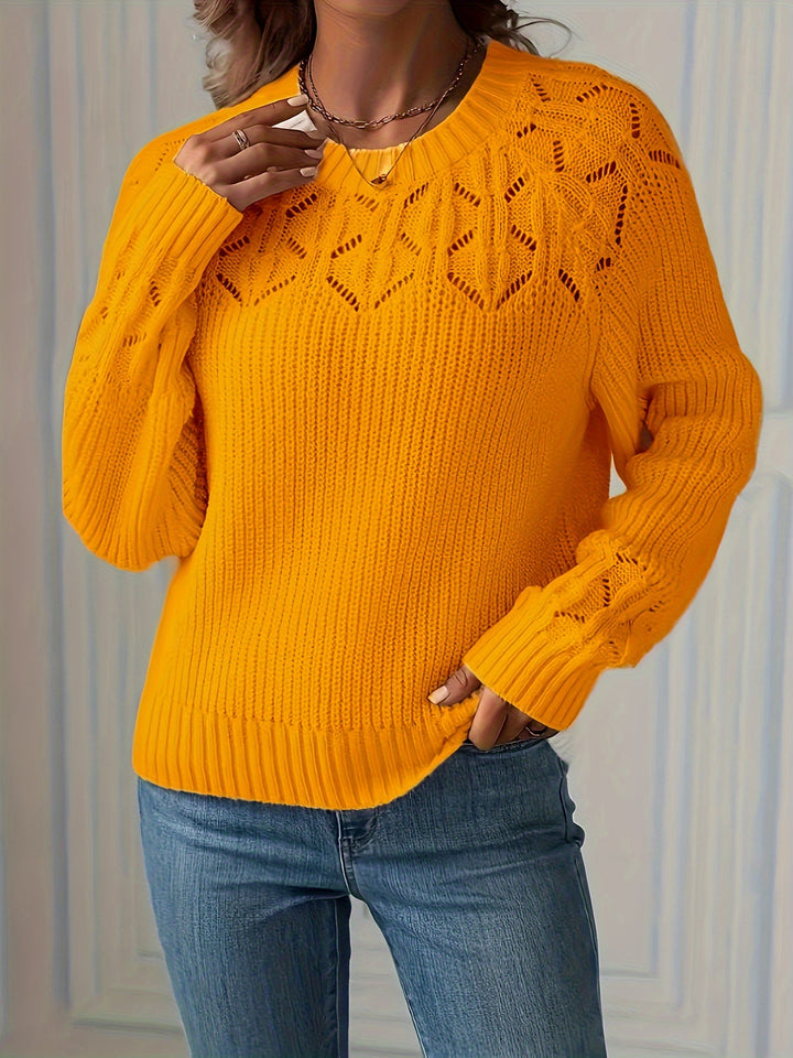 Nasia - Pulover Elegant Cu Mâneci Lungi