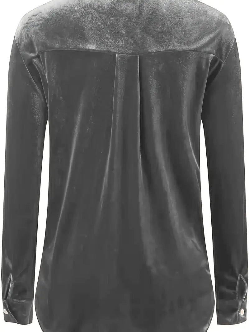 Geanie - Cămașă Cu Mâneci Lungi și Buzunare Frontale