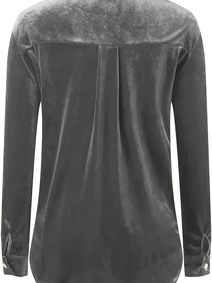 Geanie - Cămașă Cu Mâneci Lungi și Buzunare Frontale