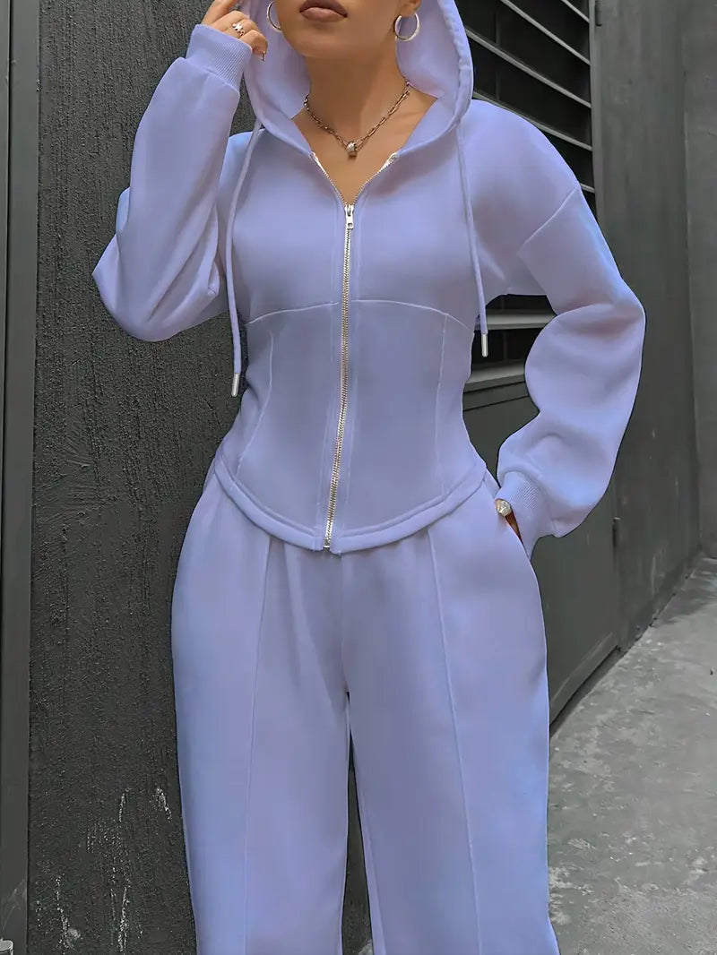 Nanci - Set Casual Cu Două Piese Cu Mâneci Lungi