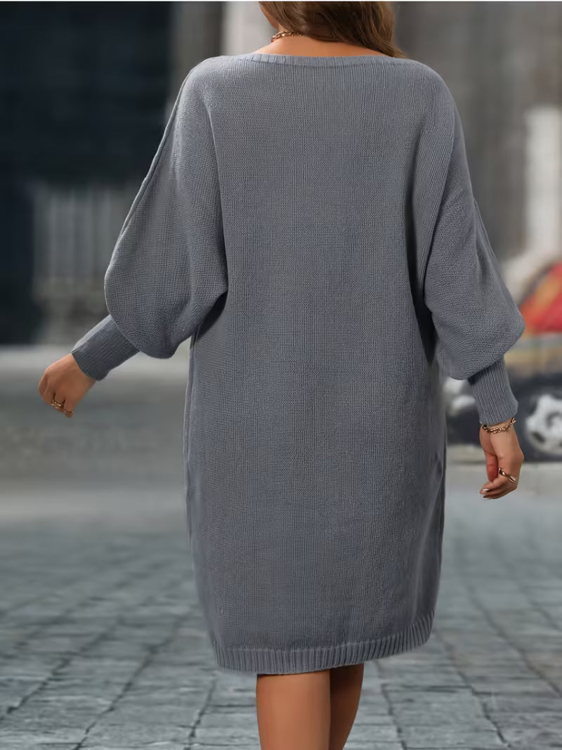 Enkeleida - Rochie De Iarnă Cu Model Geometric Romb