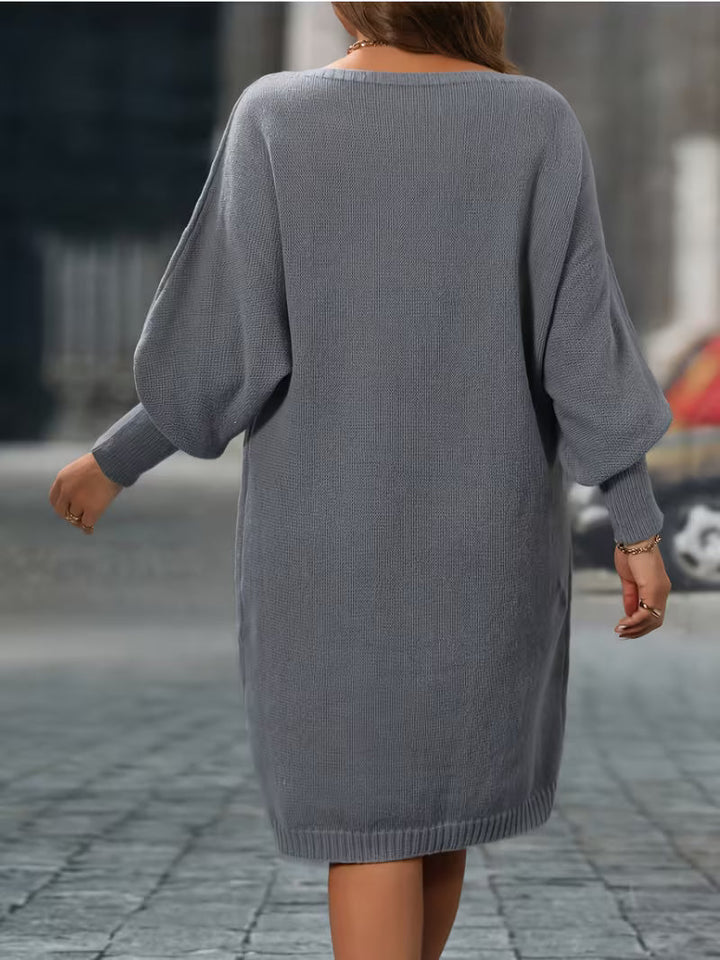 Enkeleida - Rochie De Iarnă Cu Model Geometric Romb