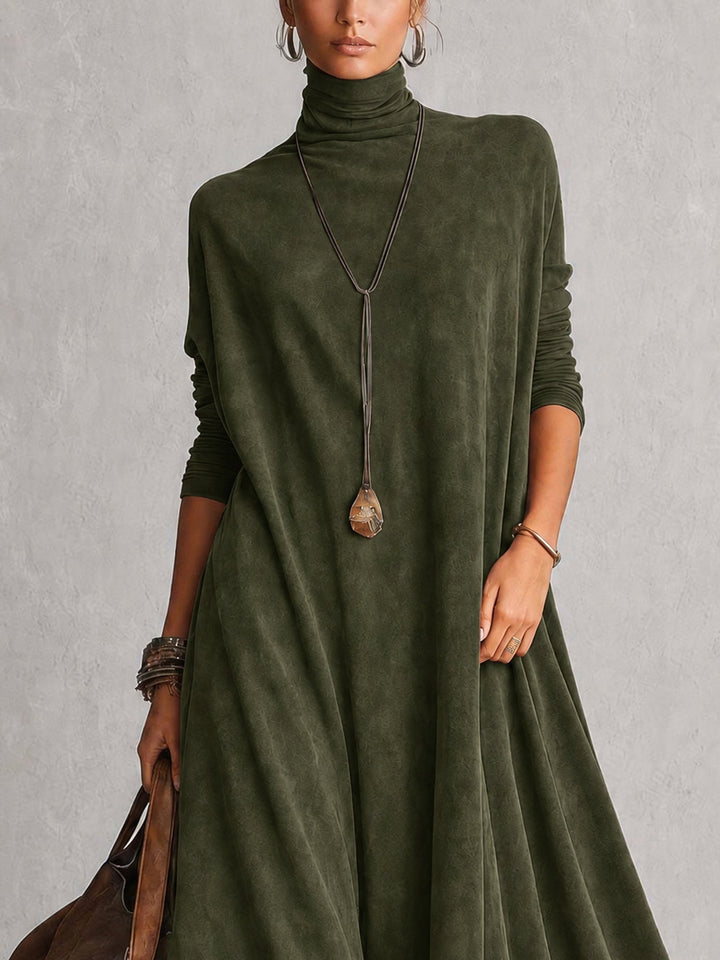 Albria - Rochie Maxi cu Mâneci Lungi în Stil Vintage