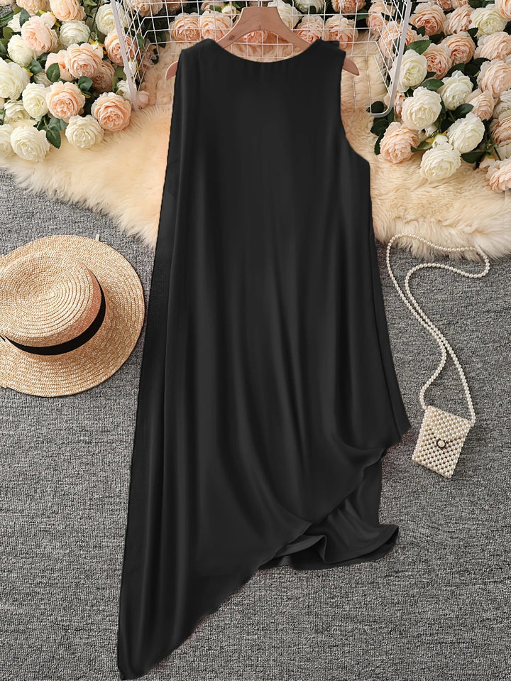 Maren - Rochie Midi Elegantă Fără Mâneci