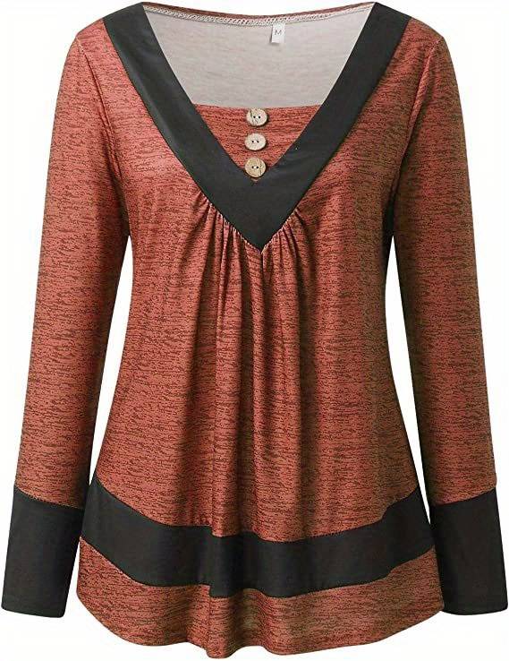 Umangi - Tricou cu mâneci lungi și nasturi