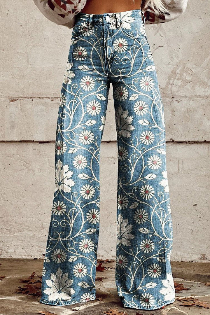 Sharlene - Pantaloni Vintage Boho Fermecători Pentru Un Uită-te Elegant