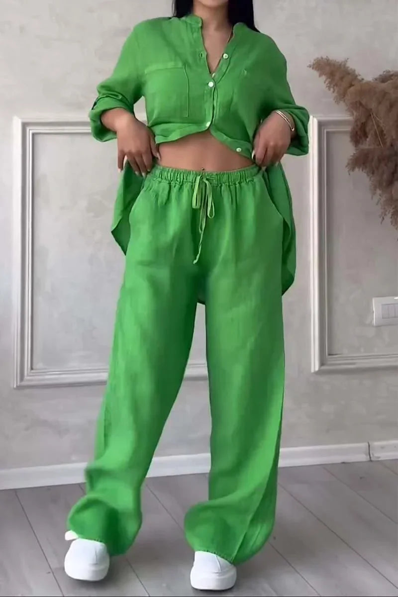 Arielle - Set Din Două Piese Din Bumbac și In
