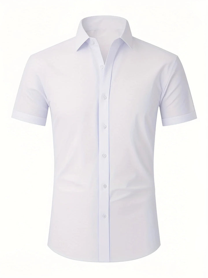 Ezra - Cămașă Elegantă Croială Slim Cu Nasturi