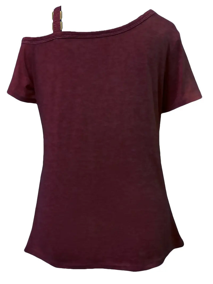 Ianthe - Tricou Elegant Cu Mâneci Scurte
