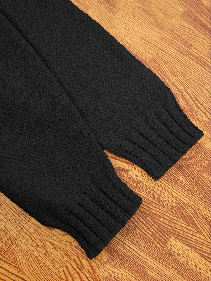 Natala - Pulover Tricotat Cu Buzunar Tip Cangur