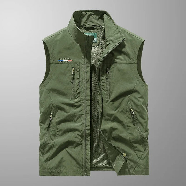 Vincent - Vestă Cargo Outdoor Respirabilă cu Multiple Buzunare