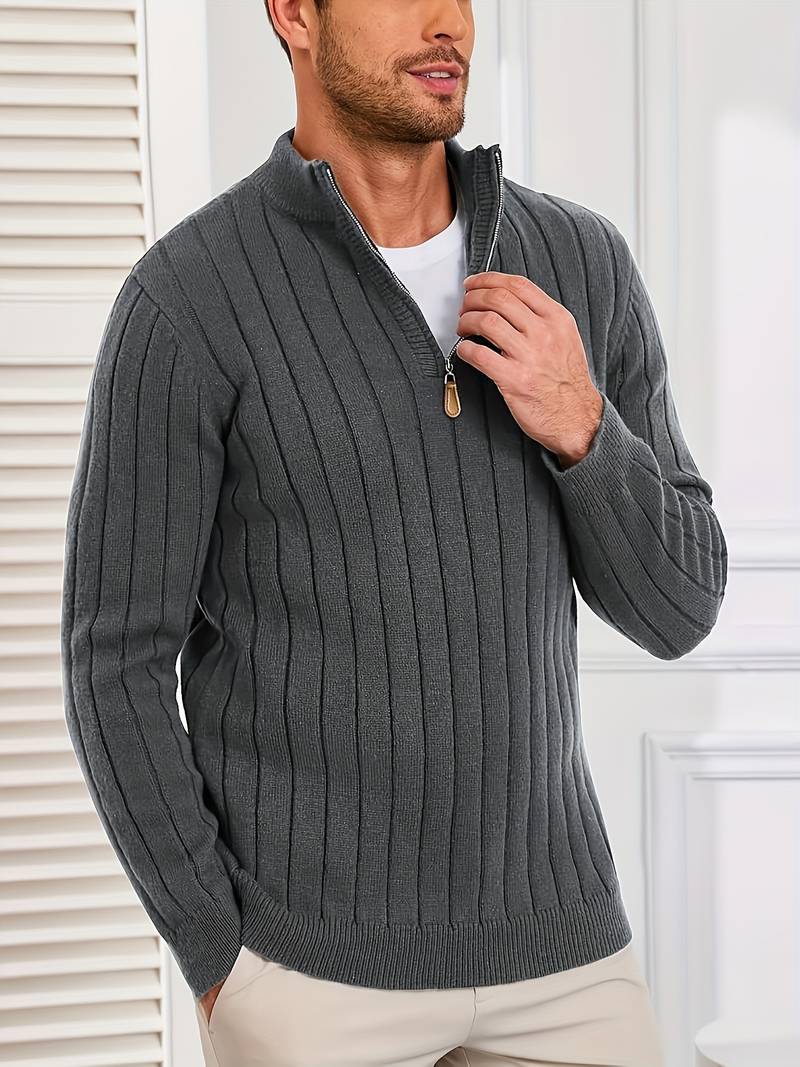 Yedidya - Pulover Casual cu Mâneci Lungi Din Tricot