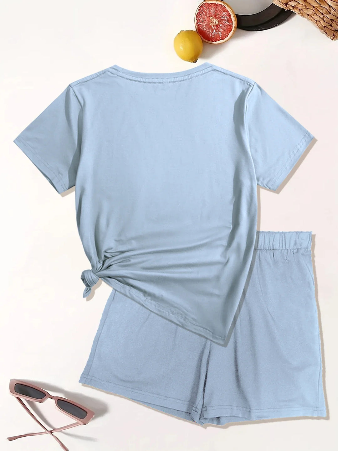 Lyra - Set Casual Din Două Piese Cu Imprimeu Grafic