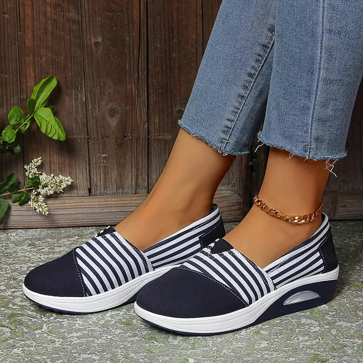 Tasha - Adidași Ortopedici Confortabili Cu Dungi Fără șireturi