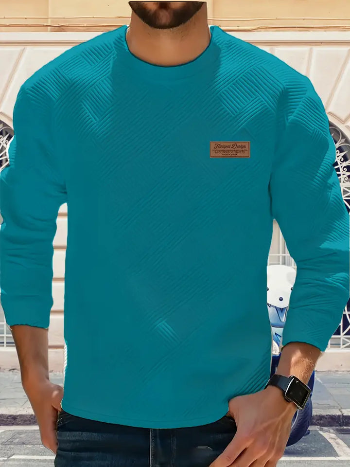 Malinga - Hanorac Casual Cu Model Geometric și Mâneci Lungi