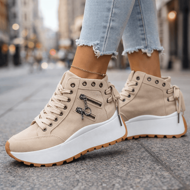 Kamala – Adidași Cu șireturi și Talpă Groasă