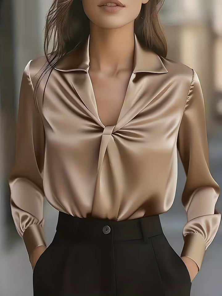 Leylah - Bluză Elegantă Cu Mâneci Lungi