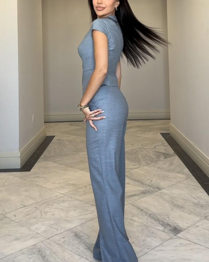 Nizhoni - Set Bluză și Pantaloni din in