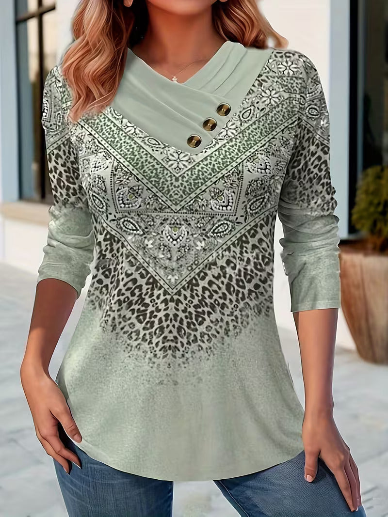 Dainora - Rochie Mini Cu Imprimeu Tătar In Stil Etnic