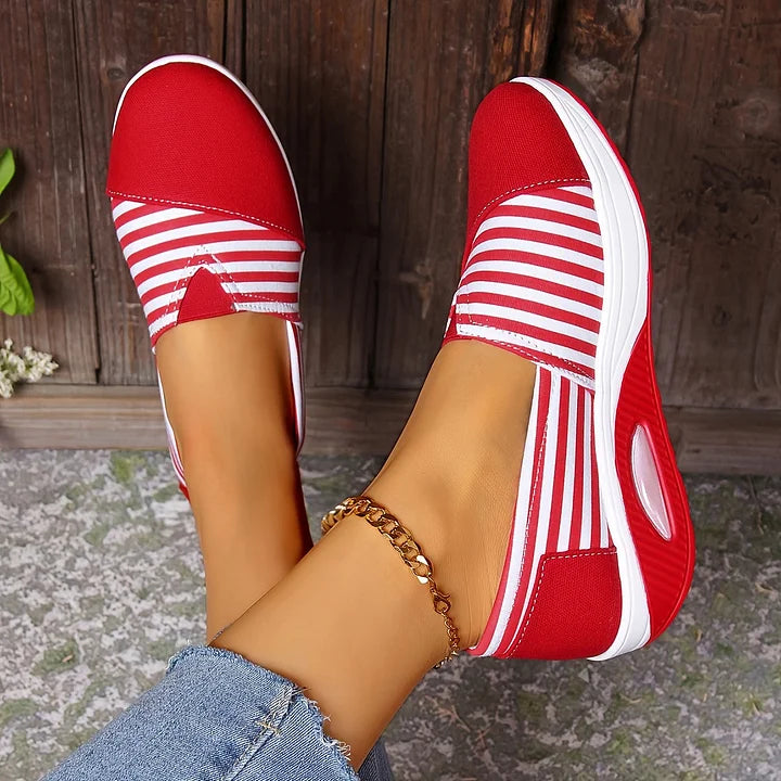 Tasha - Adidași Ortopedici Confortabili Cu Dungi Fără șireturi