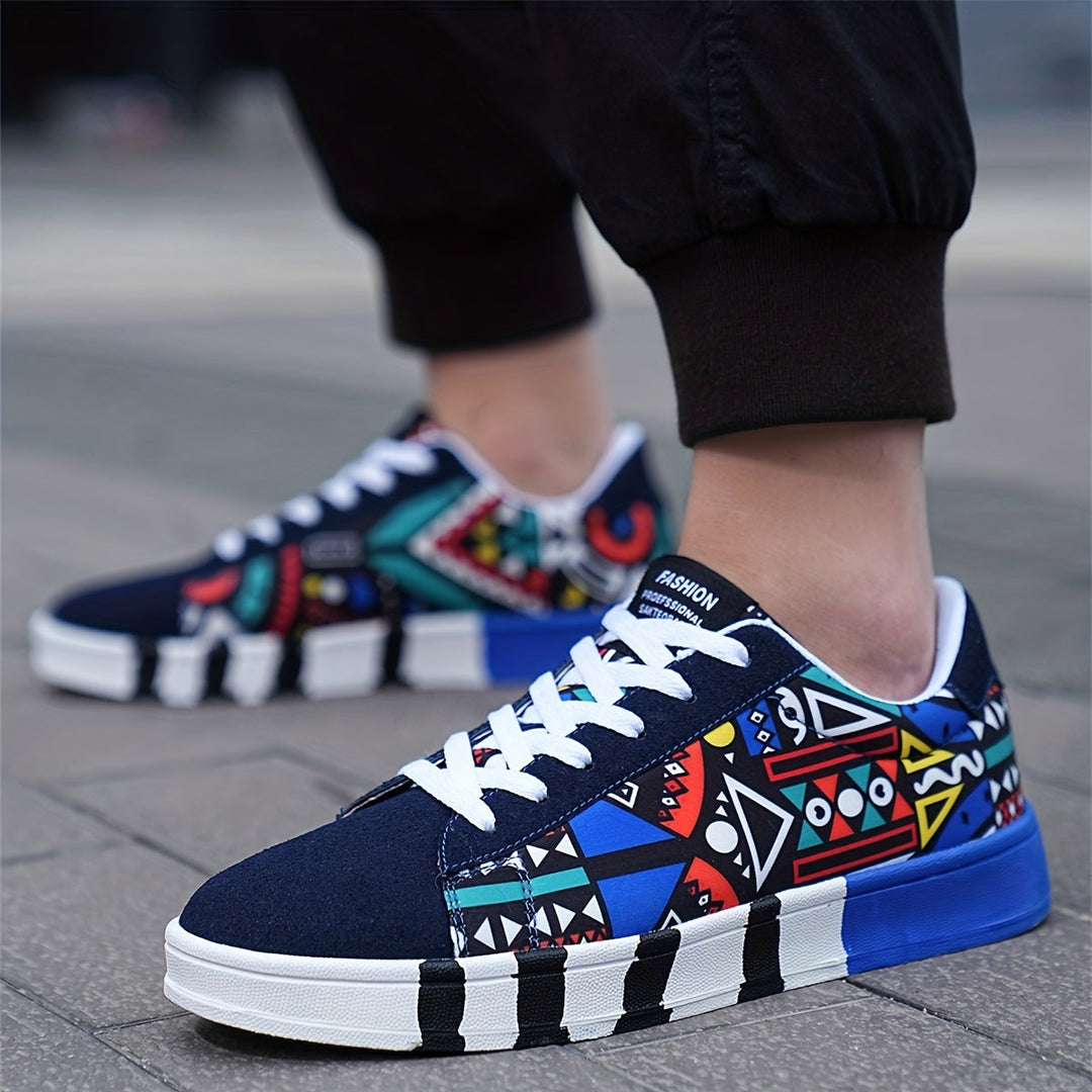 Nalson - Adidași Cu șireturi și Imprimeu Geometric