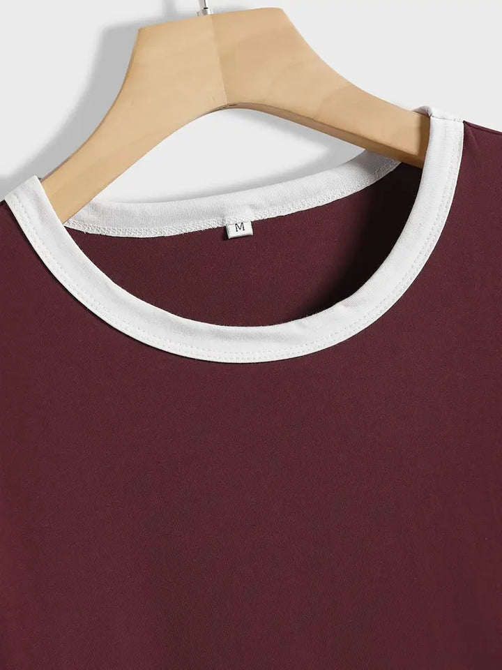 Kisara - Tricou Casual Cu Mâneci Scurte