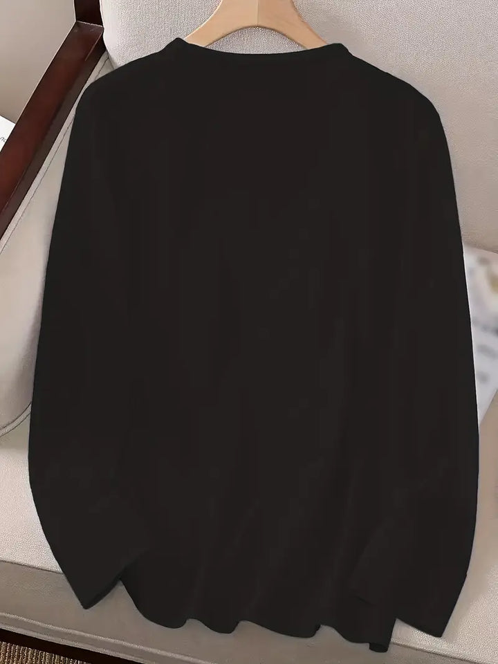 Odalina - Tricou Cazual Cu Imprimeu Smiley Cu Ochiul