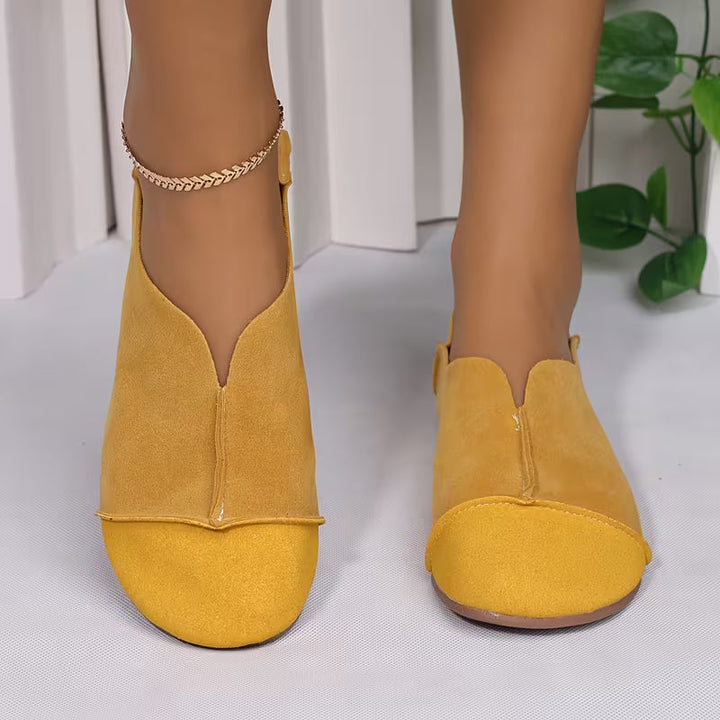 Bethan – Pantofi Fără Toc cu Vârf Pătrat Flexibili și Pliabili