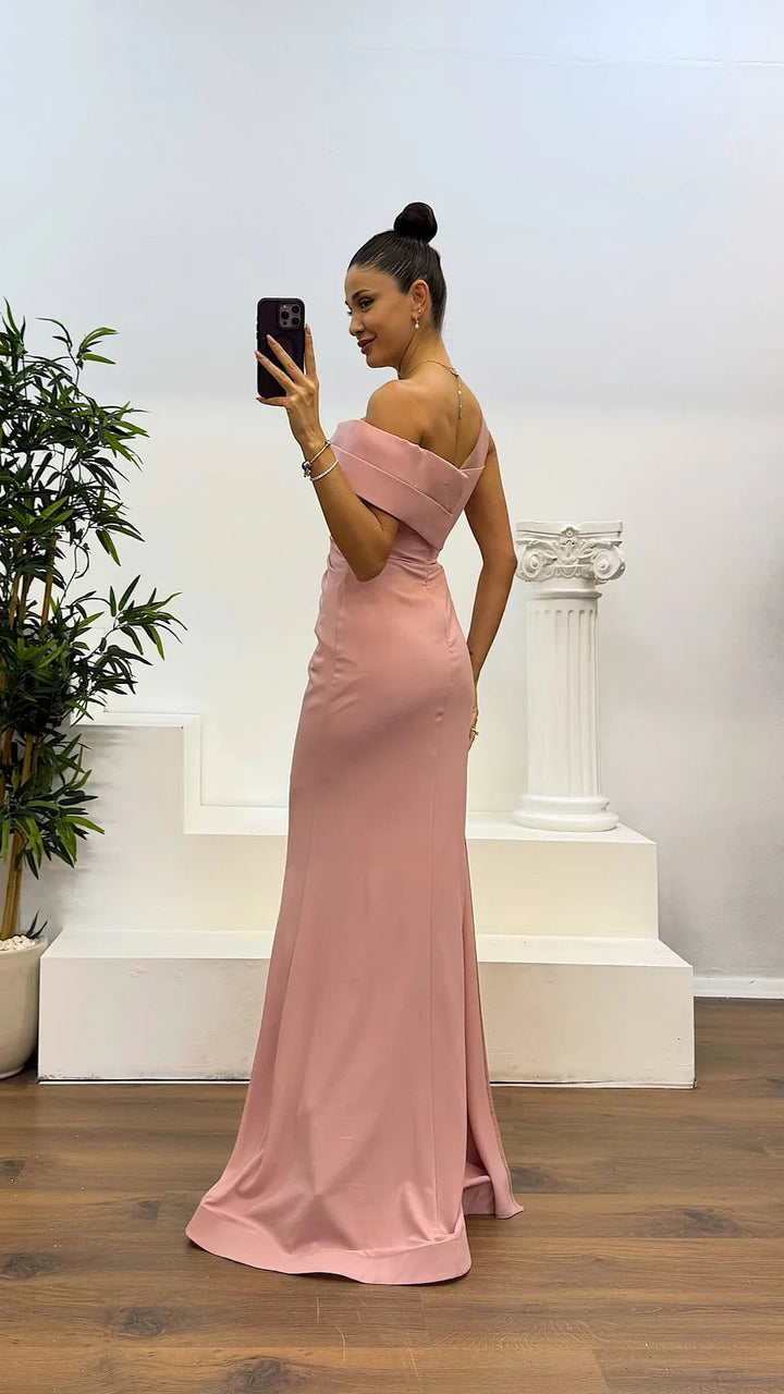 Kamarya - Rochie De Seară Plisată, Respirabilă