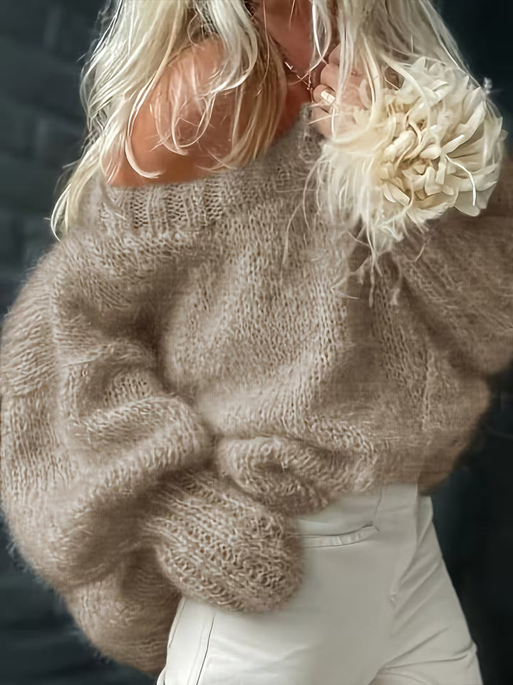 Dariya - Pulover Scurt și Moale Din Tricot