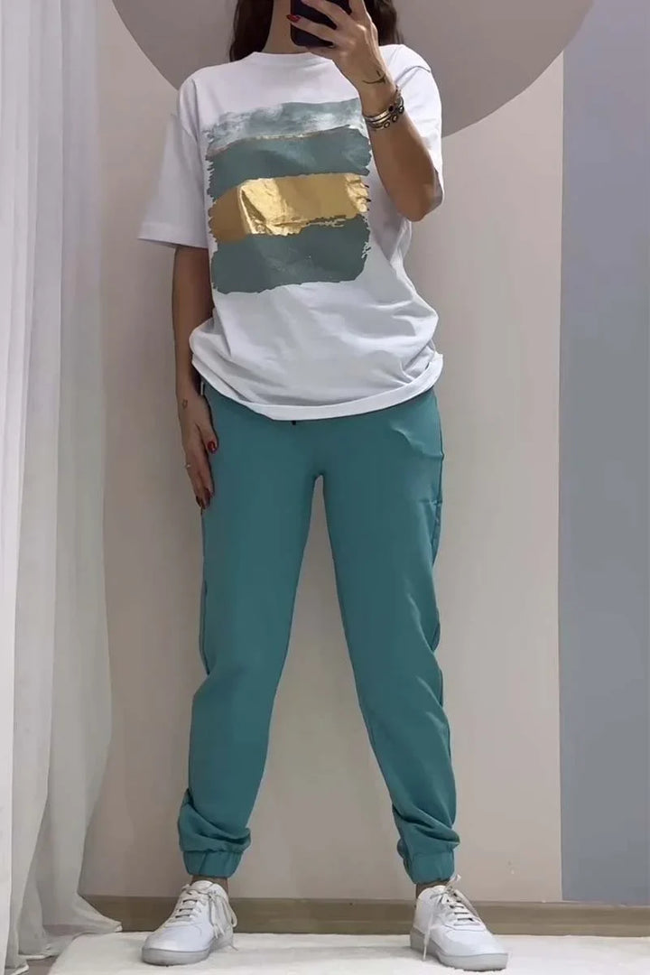 Madelina - Set din Două Piese  Top și Pantaloni