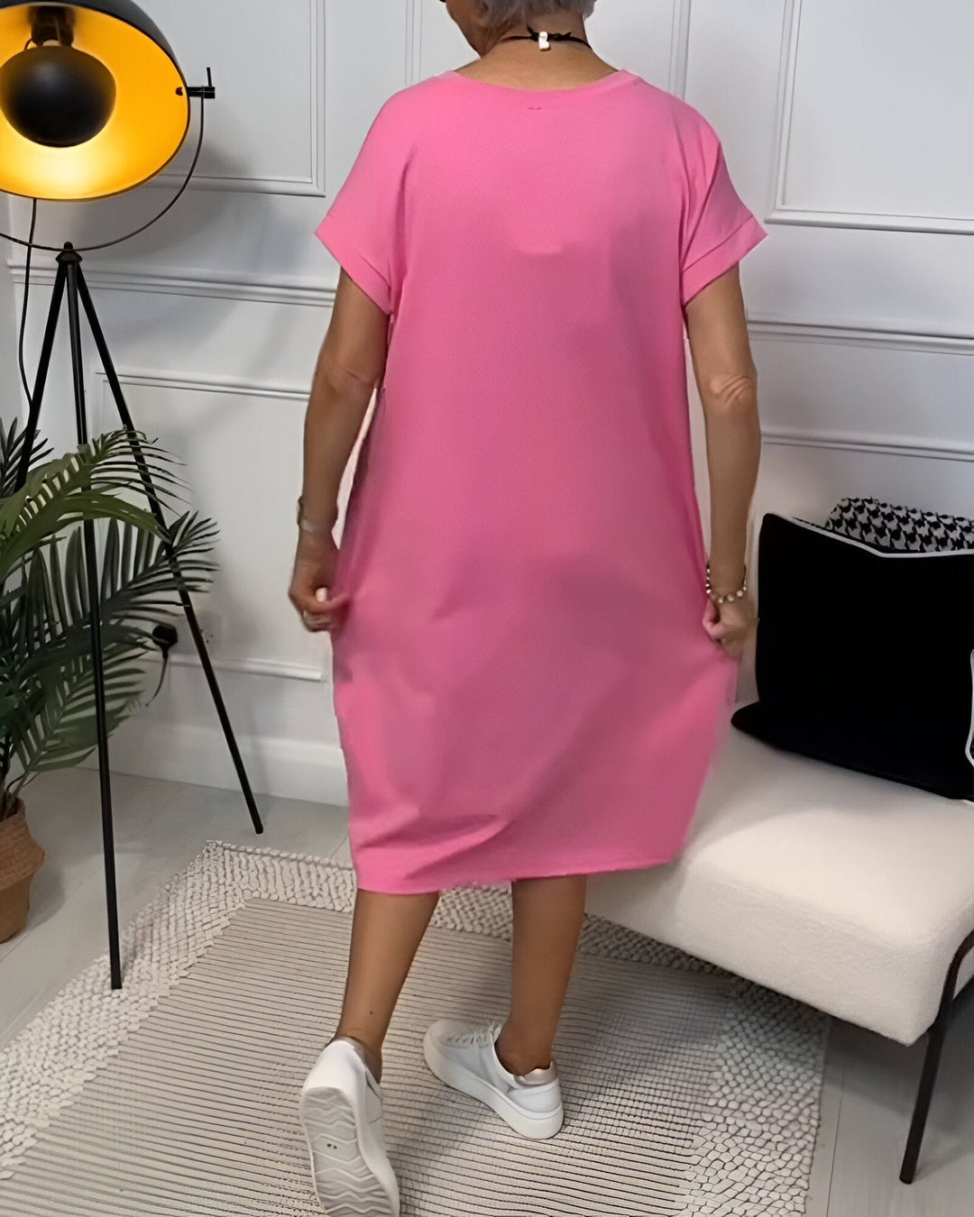 Jocelyn - Rochie Confortabilă Cazuală Cu Buzunar