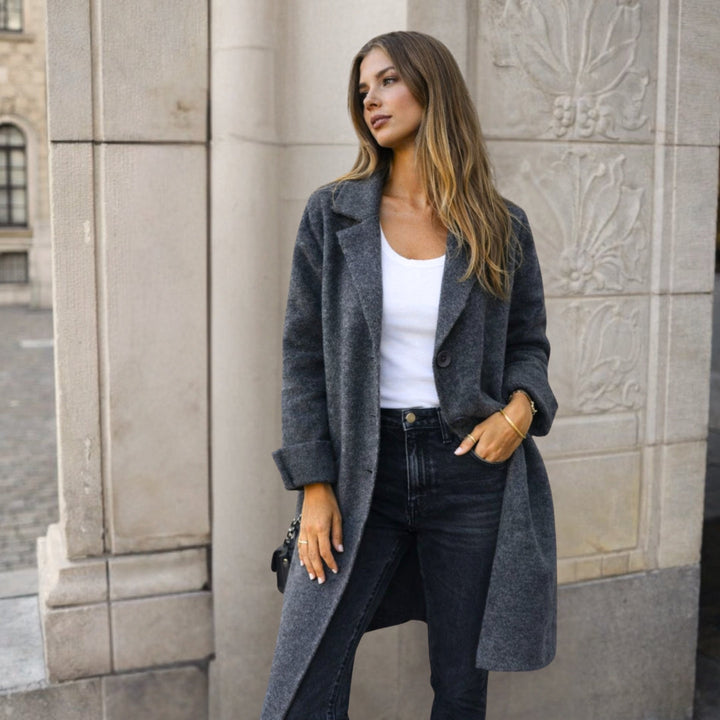 Annita - Palton Elegant Cu Nasturi
