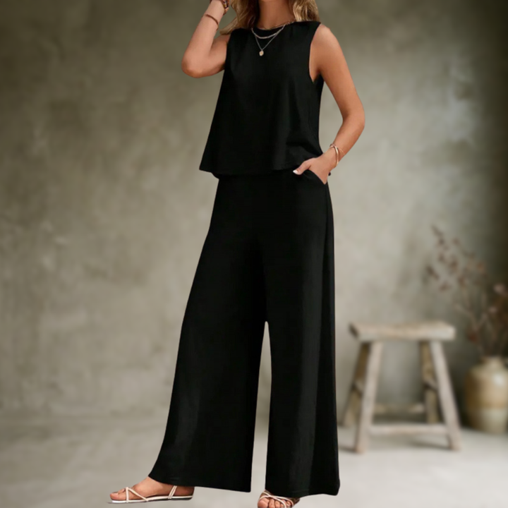 Alizeh - Set Elegant Din Două Piese, Fără Mâneci