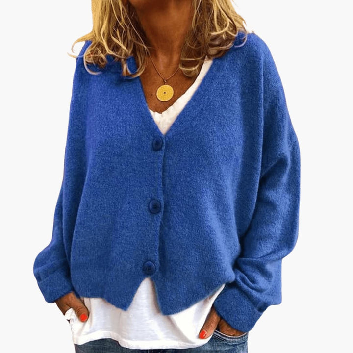 Gwen - Cardigan Din Tricot Cu Mâneci Lungi