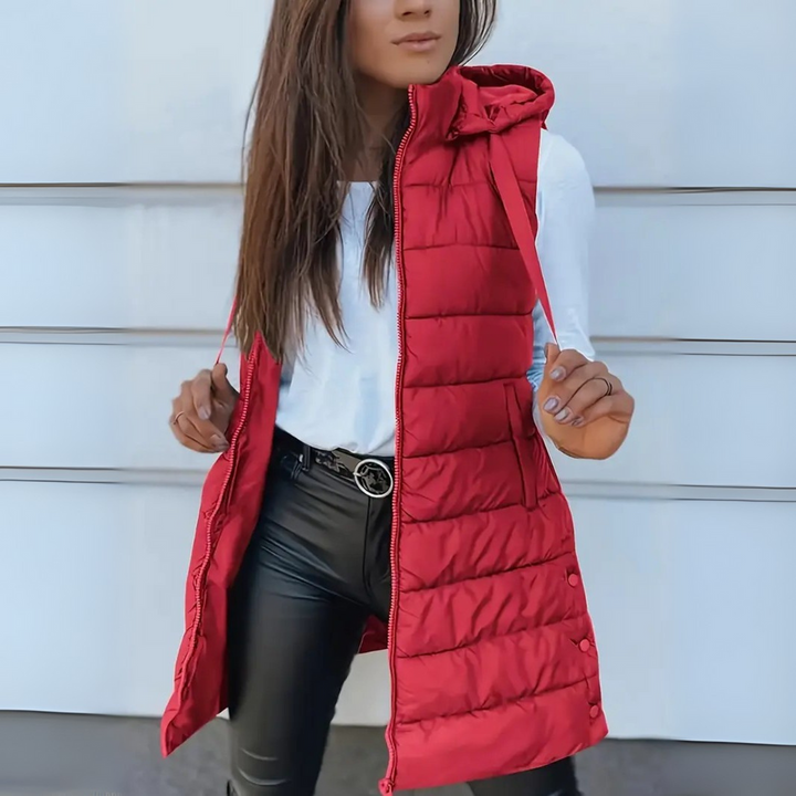 Maurina - Casual Fără Mâneci Lung Puffer Vestă