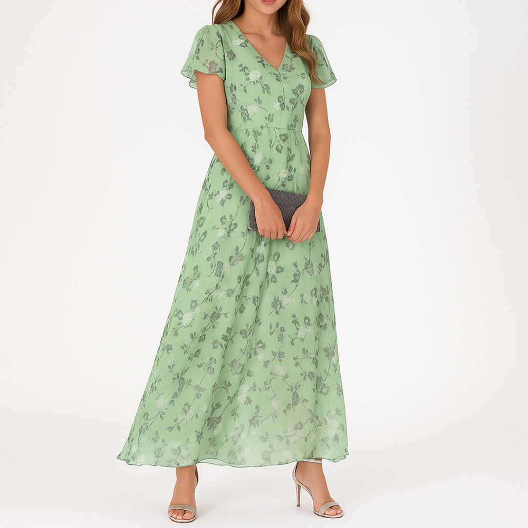 Danielle - Rochie Elegantă Cu Decolteu în V Care Acoperă Burtica