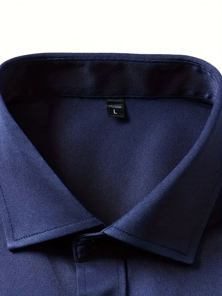 Byron - Cămașă Elegantă Cu Mâneci Lungi și Nasturi