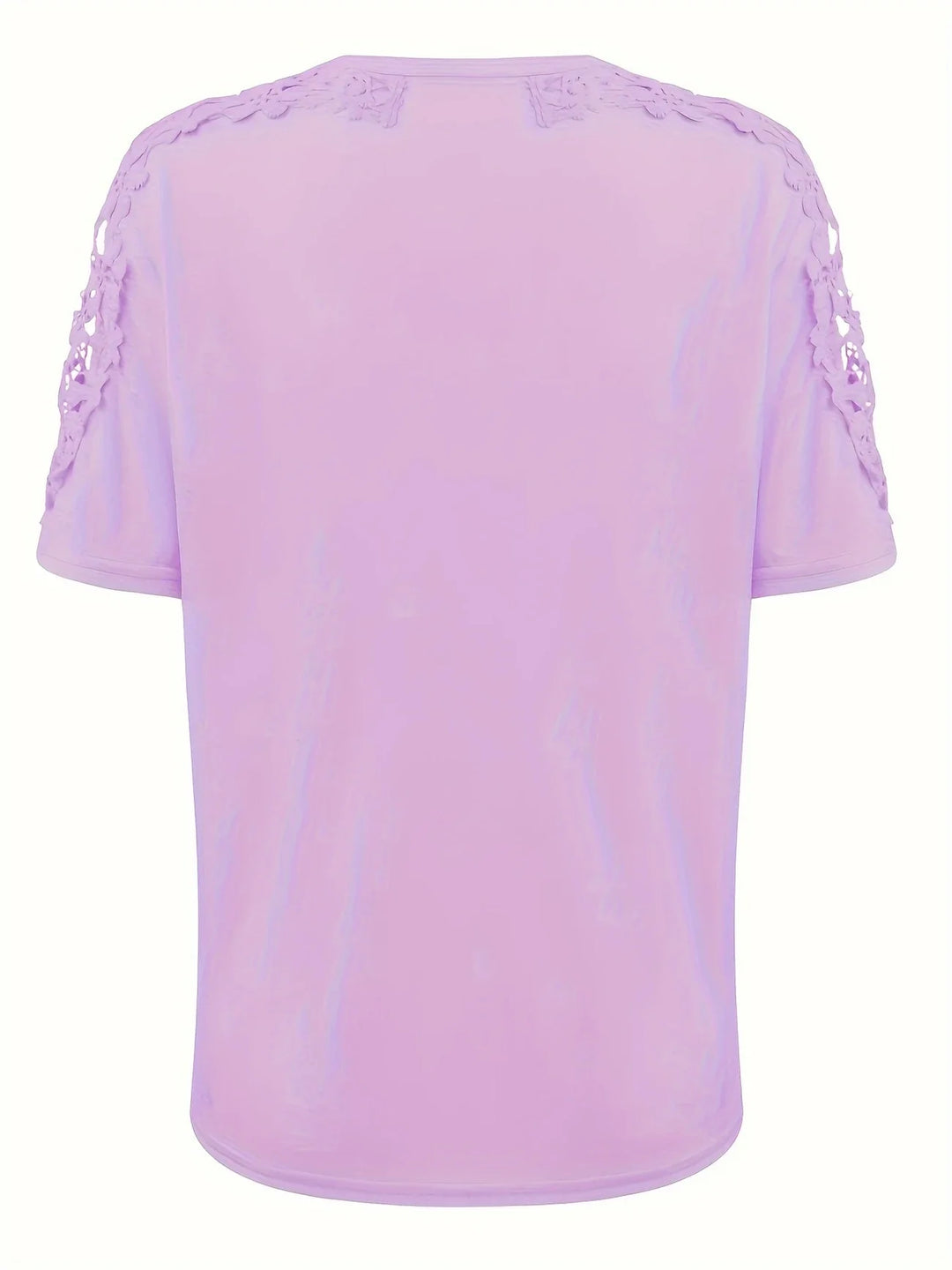 Ancuta - Elegant Vara Mânecă Scurtă Tricou Cu Dantelă