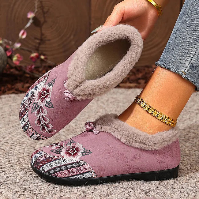 Dannelia – Pantofi Comozi Din Blană Artificială