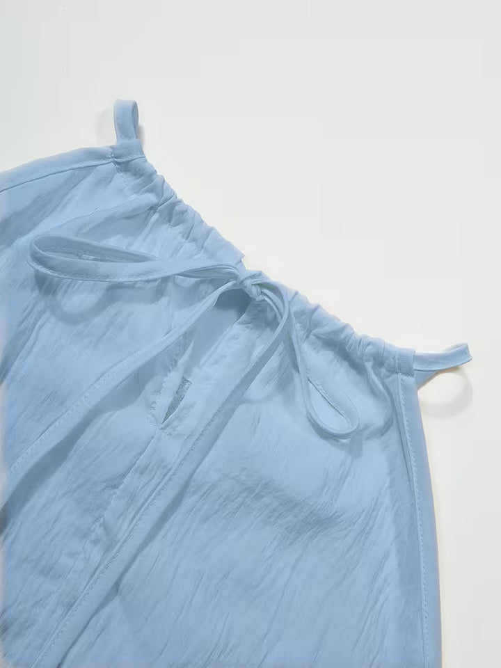 Shiena - Rochie Elegantă Din Dantelă Croșetată, Cu Gât Halter