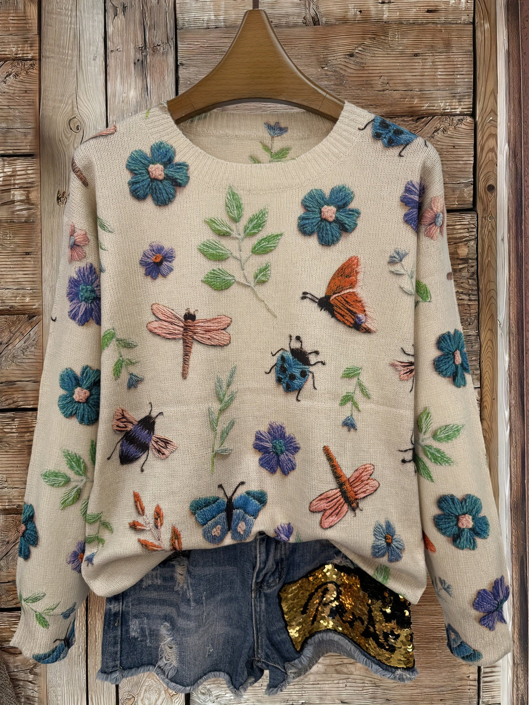 Dorenda - Pulover Tricotat Casual Cu Mâneci Lungi