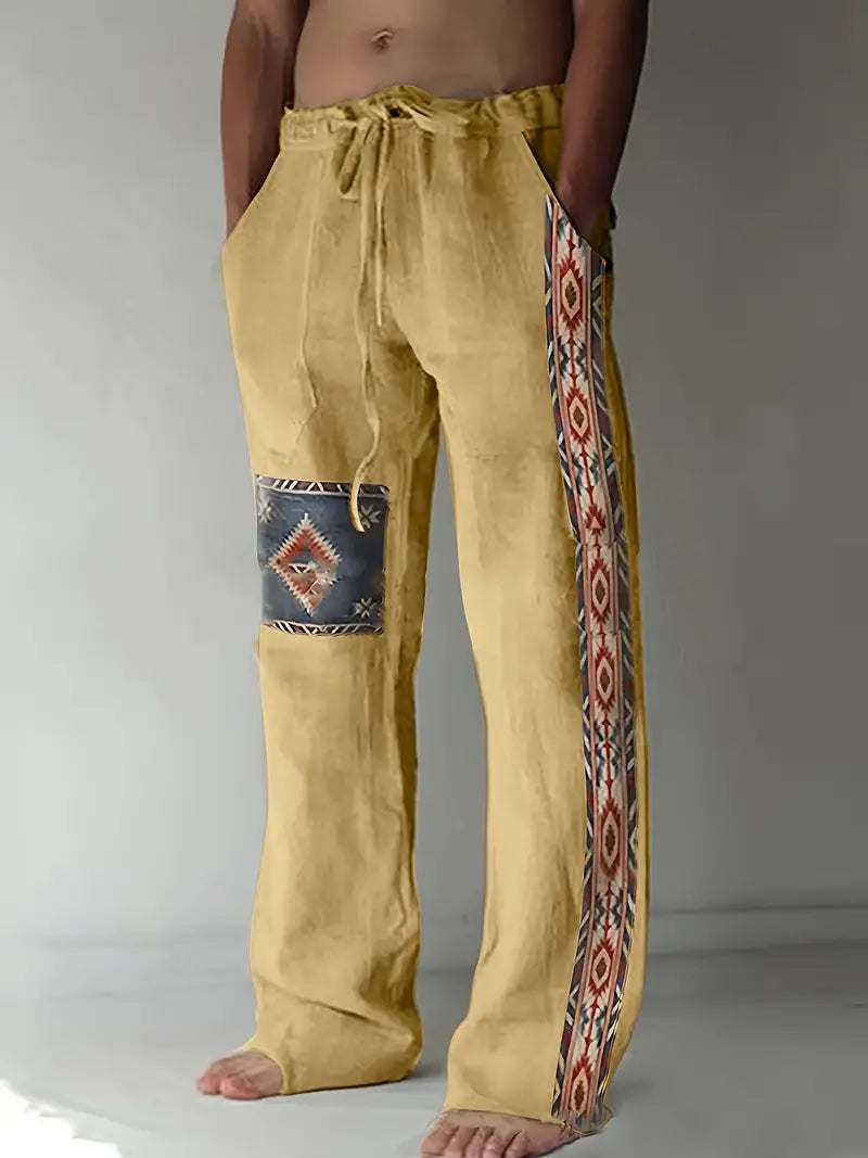 Daniil - Pantaloni In Stil Etnic Cu Buzunare