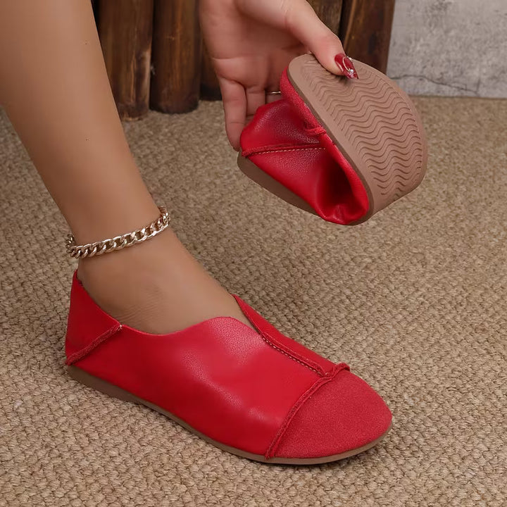 Bethan – Pantofi Fără Toc cu Vârf Pătrat Flexibili și Pliabili