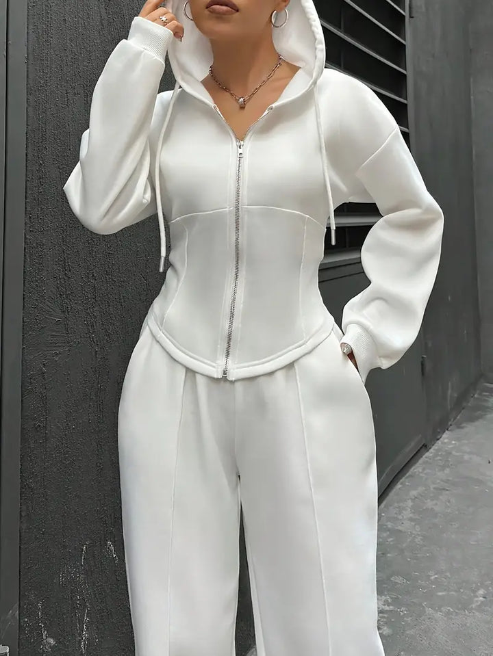 Nanci - Set Casual Cu Două Piese Cu Mâneci Lungi