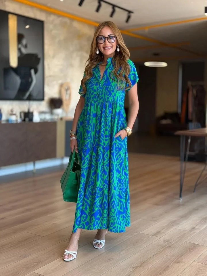 Jubilee - Rochie Imprimată Croială A, Croială Largă