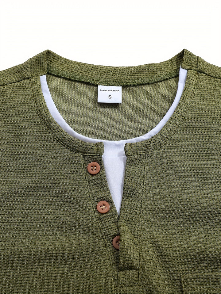 Wladimir - Tricou Polo Cu Mâneci Lungi, Nasturi Si Buzunar