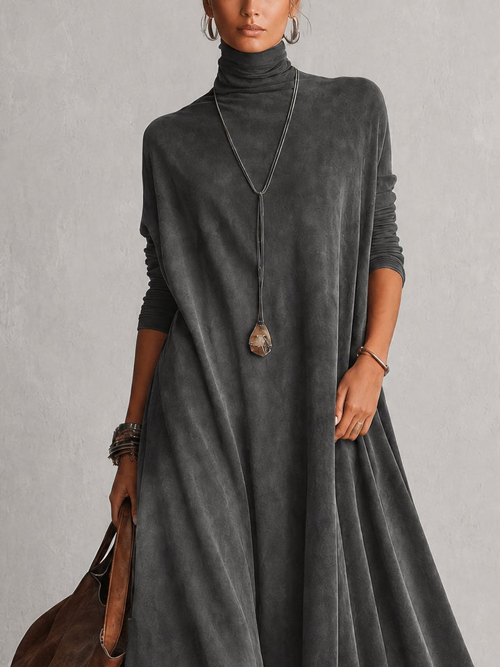 Albria - Rochie Maxi cu Mâneci Lungi în Stil Vintage