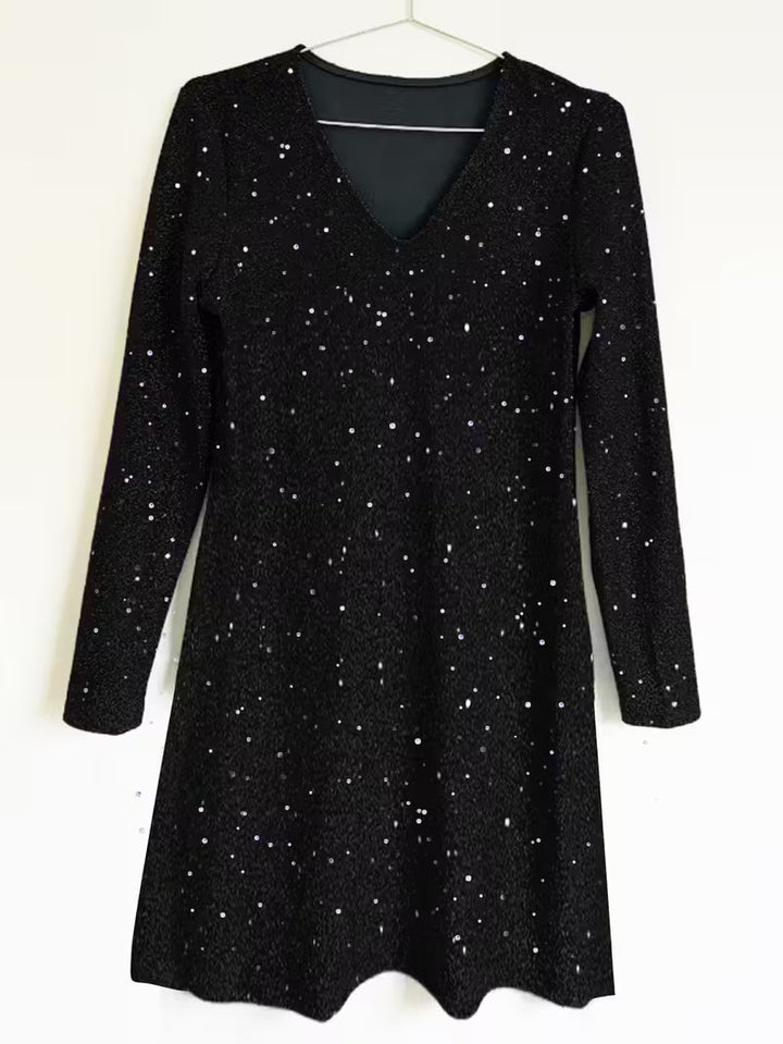 Eglantina - Rochie Midi Cu Broderie Bogată și Mărgele